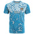 Personalized Fiji Spring Break T Shirt Fijian Tapa Pattern Blue LT05 Blue - Polynesian Pride