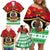 Personalized Vanuatu Christmas Family Matching Off Shoulder Short Dress and Hawaiian Shirt Santa God Yumi LT05 - Polynesian Pride