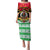 Personalized Vanuatu Christmas Puletasi Santa God Yumi LT05 Long Dress Red - Polynesian Pride