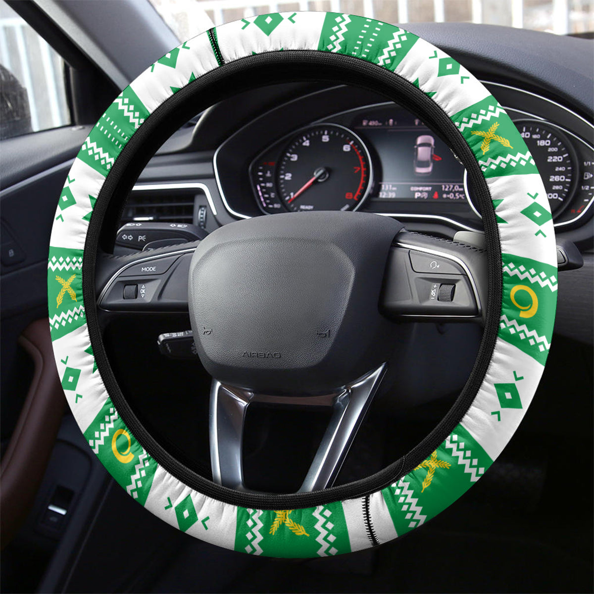 Vanuatu Christmas Steering Wheel Cover Santa God Yumi LT05 - Polynesian Pride