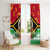 Vanuatu Christmas Window Curtain Santa God Yumi LT05 - Polynesian Pride