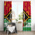 Vanuatu Christmas Window Curtain Santa God Yumi LT05 - Polynesian Pride