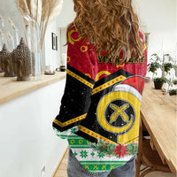 Personalized Vanuatu Christmas Women Casual Shirt Santa God Yumi LT05 - Polynesian Pride