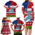 Personalized Samoa Christmas Family Matching Long Sleeve Bodycon Dress and Hawaiian Shirt Santas Whale Manuia Le Kerisimasi LT05 - Polynesian Pride