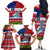 Personalized Samoa Christmas Family Matching Off Shoulder Long Sleeve Dress and Hawaiian Shirt Santas Whale Manuia Le Kerisimasi LT05 - Polynesian Pride