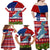 Personalized Samoa Christmas Family Matching Off Shoulder Maxi Dress and Hawaiian Shirt Santas Whale Manuia Le Kerisimasi LT05 - Polynesian Pride