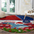 Samoa Christmas Round Carpet Santas Whale Manuia Le Kerisimasi LT05 - Polynesian Pride