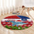 Samoa Christmas Round Carpet Santas Whale Manuia Le Kerisimasi LT05 - Polynesian Pride