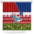 Samoa Christmas Shower Curtain Santas Whale Manuia Le Kerisimasi LT05 Red - Polynesian Pride