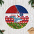 Samoa Christmas Tree Skirt Santas Whale Manuia Le Kerisimasi LT05 Casual Tree Skirts Red - Polynesian Pride