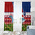 Samoa Christmas Window Curtain Santas Whale Manuia Le Kerisimasi LT05 - Polynesian Pride