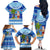 Personalized Fiji Christmas Family Matching Off Shoulder Long Sleeve Dress and Hawaiian Shirt Santa Claus Surf Marau Na Kerisimasi LT05 - Polynesian Pride