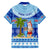 Personalized Fiji Christmas Family Matching Off Shoulder Short Dress and Hawaiian Shirt Santa Claus Surf Marau Na Kerisimasi LT05 - Polynesian Pride