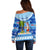 Personalized Fiji Christmas Off Shoulder Sweater Santa Claus Surf Marau Na Kerisimasi LT05 - Polynesian Pride