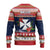 Wallis and Futuna Christmas Ugly Christmas Sweater Poinsettia Joyeux Noel