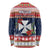 Wallis and Futuna Christmas Long Sleeve Shirt Poinsettia Joyeux Noel