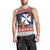 Wallis and Futuna Christmas Men Tank Top Poinsettia Joyeux Noel