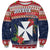 Wallis and Futuna Christmas Sweatshirt Poinsettia Joyeux Noel