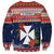 Wallis and Futuna Christmas Sweatshirt Poinsettia Joyeux Noel