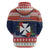 Wallis and Futuna Christmas Zip Hoodie Poinsettia Joyeux Noel