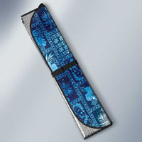 Hawaii Makahiki Turtle Auto Sun Shade Galaxy Tapa Pattern - Polynesian Pride