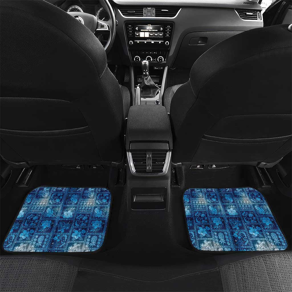 Hawaii Makahiki Turtle Car Mats Galaxy Tapa Pattern - Polynesian Pride