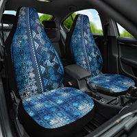 Hawaii Makahiki Turtle Car Seat Cover Galaxy Tapa Pattern - Polynesian Pride