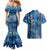 Hawaii Makahiki Turtle Couples Matching Mermaid Dress and Hawaiian Shirt Galaxy Tapa Pattern - Polynesian Pride