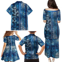 Hawaii Makahiki Turtle Family Matching Puletasi and Hawaiian Shirt Galaxy Tapa Pattern LT05 - Polynesian Pride