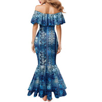 Hawaii Makahiki Turtle Mermaid Dress Galaxy Tapa Pattern - Polynesian Pride