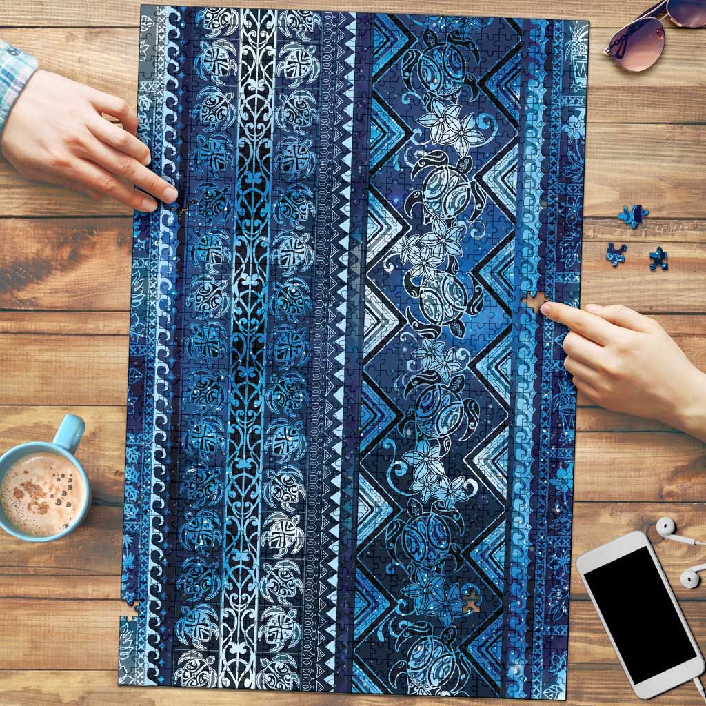 Hawaii Makahiki Turtle Puzzle Galaxy Tapa Pattern - Polynesian Pride