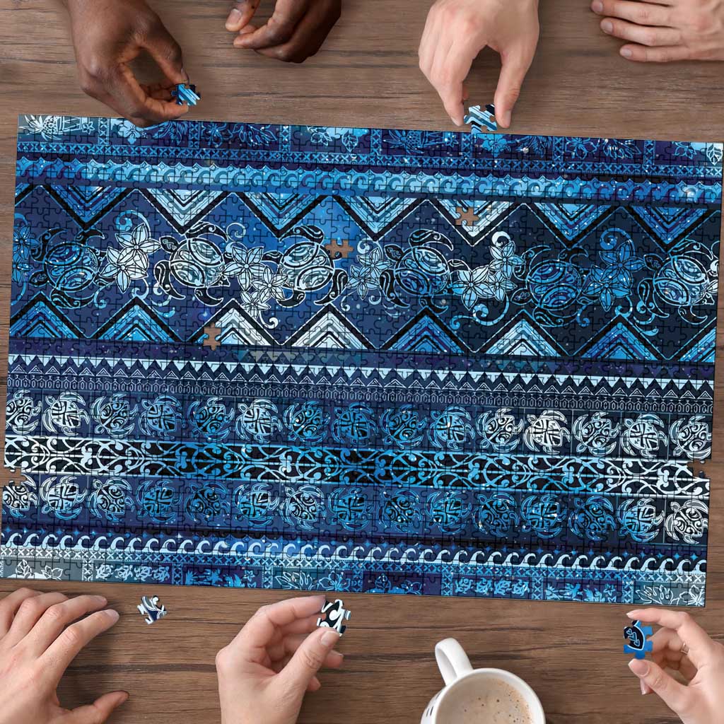 Hawaii Makahiki Turtle Puzzle Galaxy Tapa Pattern - Polynesian Pride