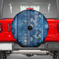 Hawaii Makahiki Turtle Spare Tire Cover Galaxy Tapa Pattern - Polynesian Pride
