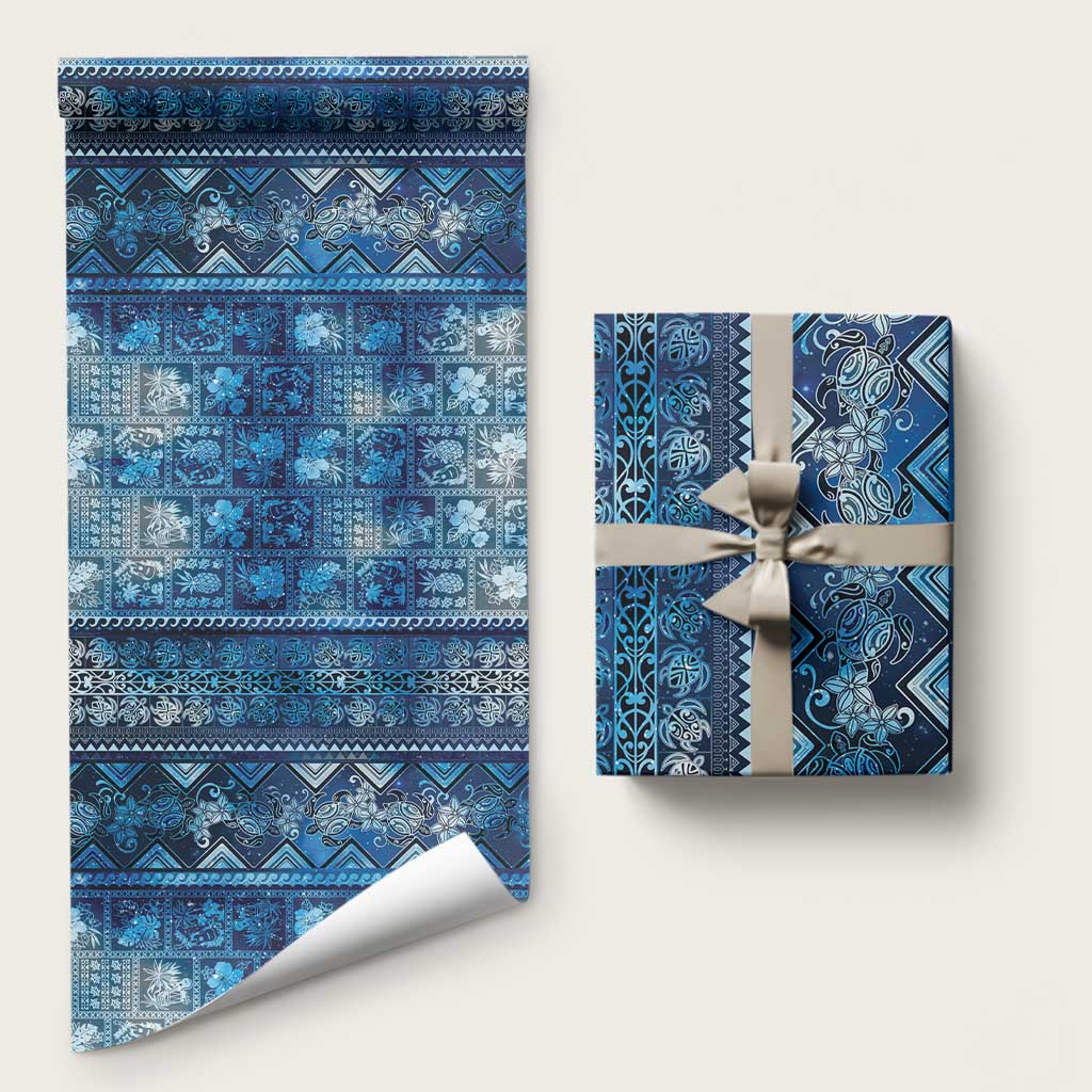 Hawaii Makahiki Turtle Wrapping Paper Galaxy Tapa Pattern LT05 58" × 23" Galaxy - Polynesian Pride