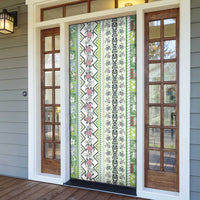 Hawaii Makahiki Turtle Door Cover Green Tapa Pattern - Polynesian Pride