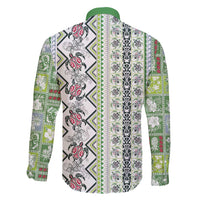 Hawaii Makahiki Turtle Family Matching Puletasi and Hawaiian Shirt Green Tapa Pattern LT05 - Polynesian Pride