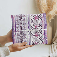 Hawaii Makahiki Turtle Wrapping Paper Violet Tapa Pattern LT05 - Polynesian Pride