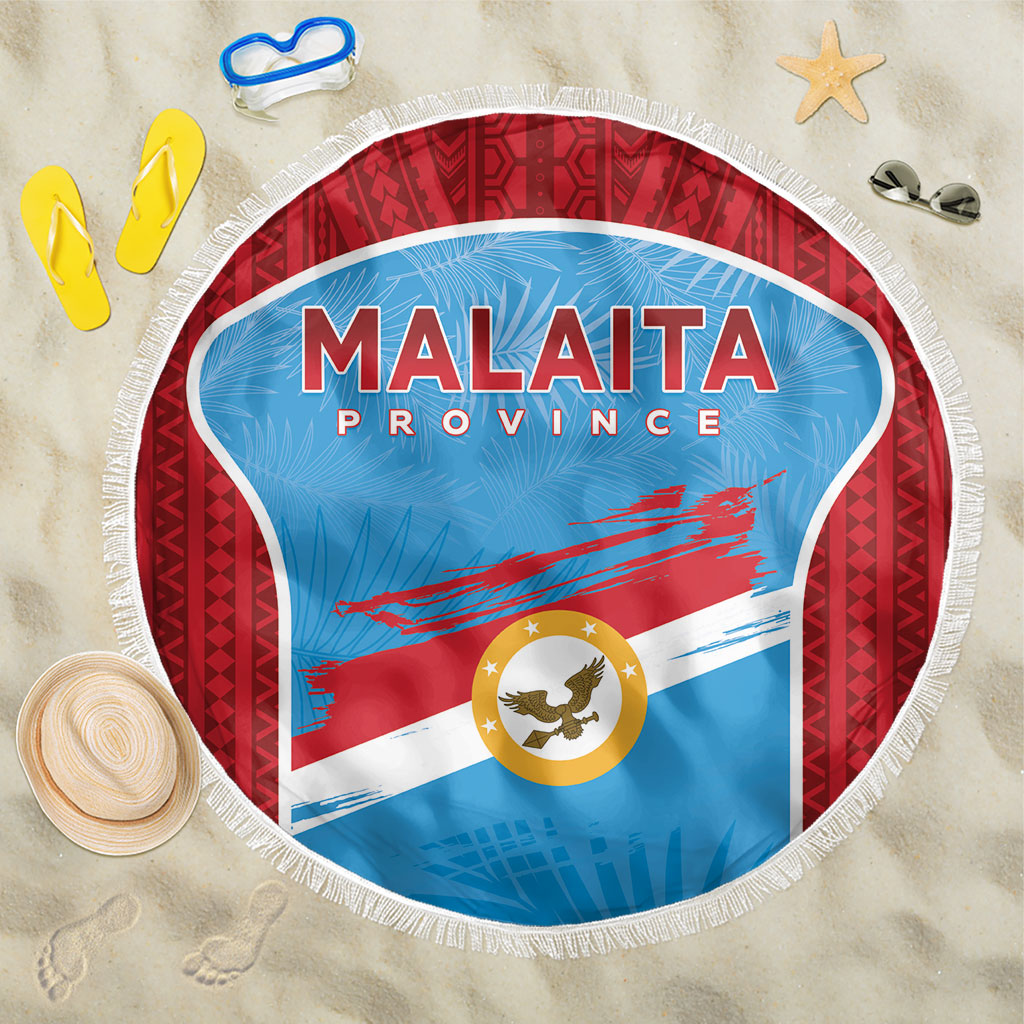 Malaita Province Day Beach Blanket Unique Style LT05 One Size 150cm Blue - Polynesian Pride