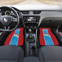 Personalised Malaita Province Day Car Mats Unique Style LT05 Set 2pcs - Front Blue - Polynesian Pride