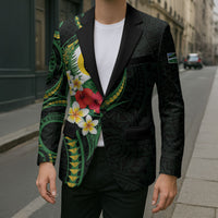 Solomon Islands Western Province Blazer Polynesian Pattern With Tropical Flowers LT05 - Polynesian Pride