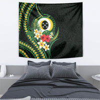 Solomon Islands Western Province Tapestry Polynesian Pattern With Tropical Flowers LT05 - Polynesian Pride