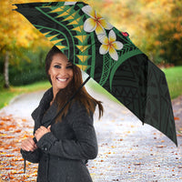 Solomon Islands Western Province Umbrella Polynesian Pattern With Tropical Flowers LT05 - Polynesian Pride