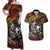 Hawaii And Japan Couples Matching Off Shoulder Maxi Dress and Hawaiian Shirt Koi Fish With Kanaka Maoli