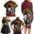 Hawaii And Japan Family Matching Long Sleeve Bodycon Dress and Hawaiian Shirt Koi Fish With Kanaka Maoli