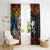 Hawaii And Japan Window Curtain Koi Fish With Kanaka Maoli