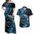 Personalised Kosrae Constitution Day Couples Matching Off Shoulder Maxi Dress and Hawaiian Shirt Ocean Floral Pattern