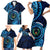 Personalised FSM Pohnpei Family Matching Short Sleeve Bodycon Dress and Hawaiian Shirt Ocean Floral Pattern