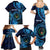 Personalised FSM Pohnpei Family Matching Summer Maxi Dress and Hawaiian Shirt Ocean Floral Pattern