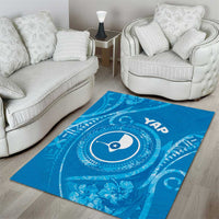 FSM Yap Area Rug Ocean Floral Pattern LT05 - Polynesian Pride