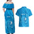 Personalised FSM Yap Couples Matching Off Shoulder Maxi Dress and Hawaiian Shirt Ocean Floral Pattern